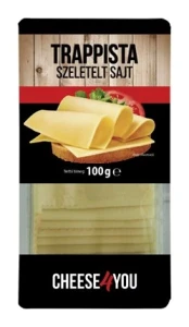 Cheese4you szeletelt Trappista sajt 100g